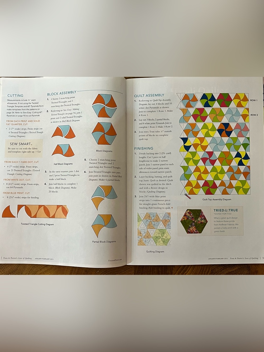 Set of 6 - Love of Quilting Magazines - 2015 Collection. - Picture 7 of 10